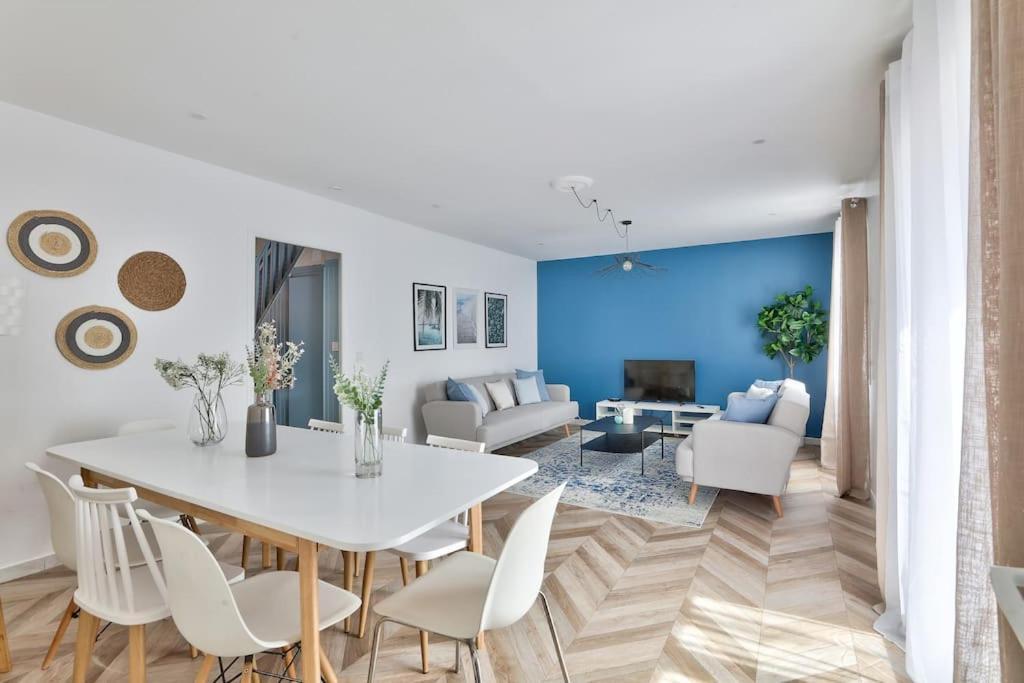 Parking Prive Gratuit - 15Mn Paris - Gare A Pied En 5Mn - Tout Equipee - Terrasse - Jardin - Stade De France - Casino D'Enghien - Hippodrome, Universite エピネー・シュル・セーヌ エクステリア 写真